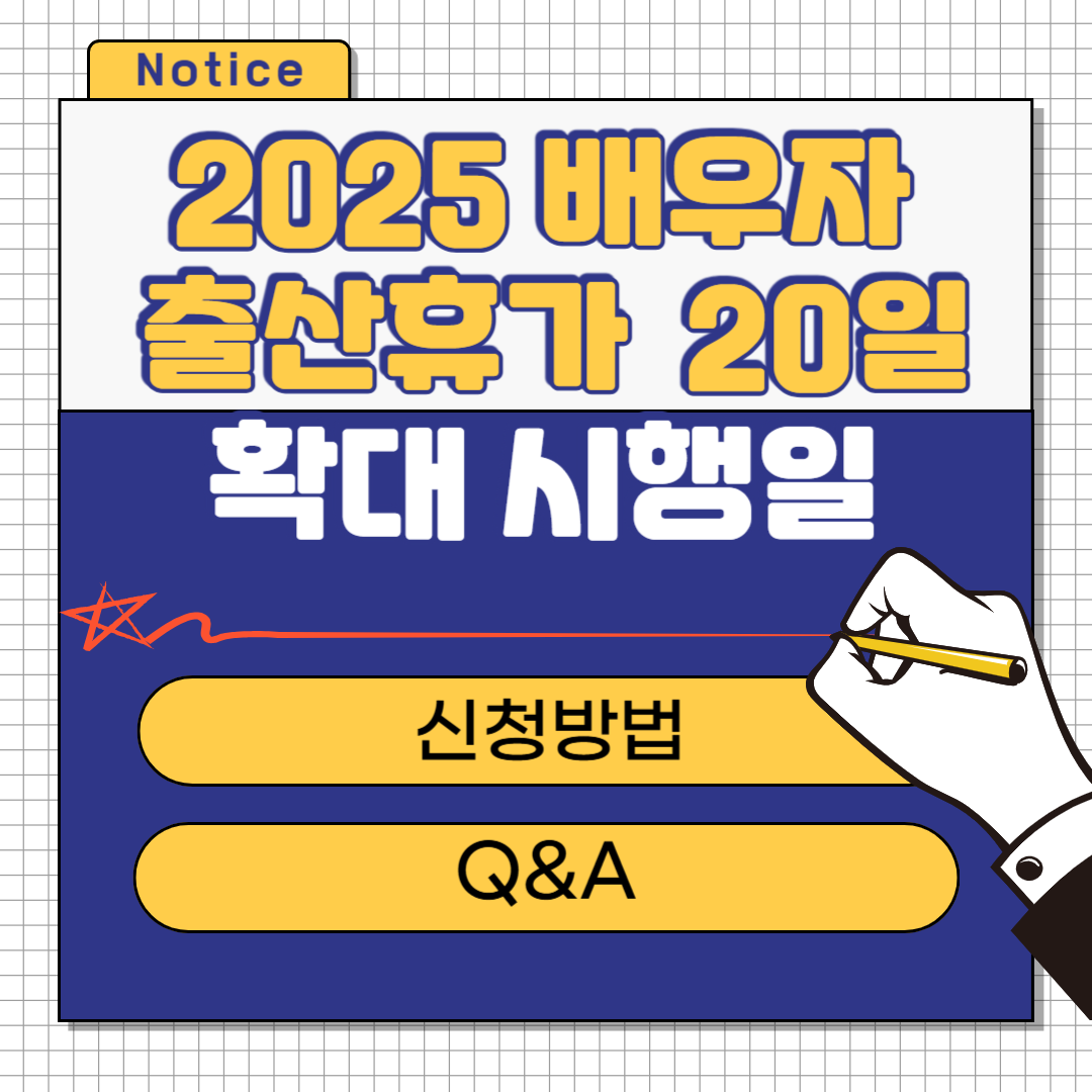 2025년 배우자 출산휴가 20일 확대 시행일