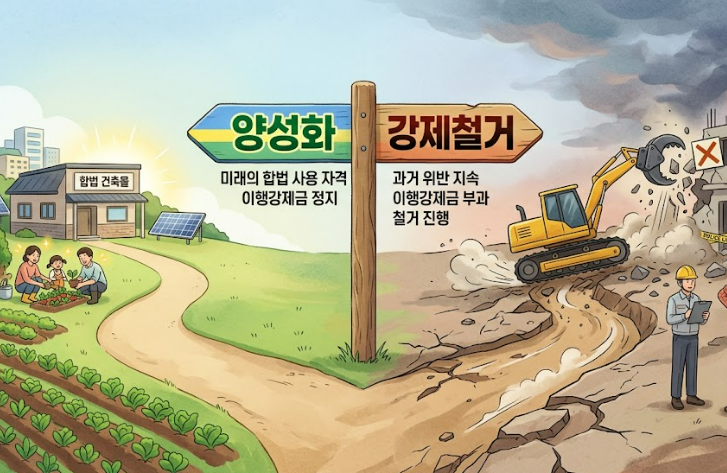 불법 농막 이행강제금 부과기준 근거