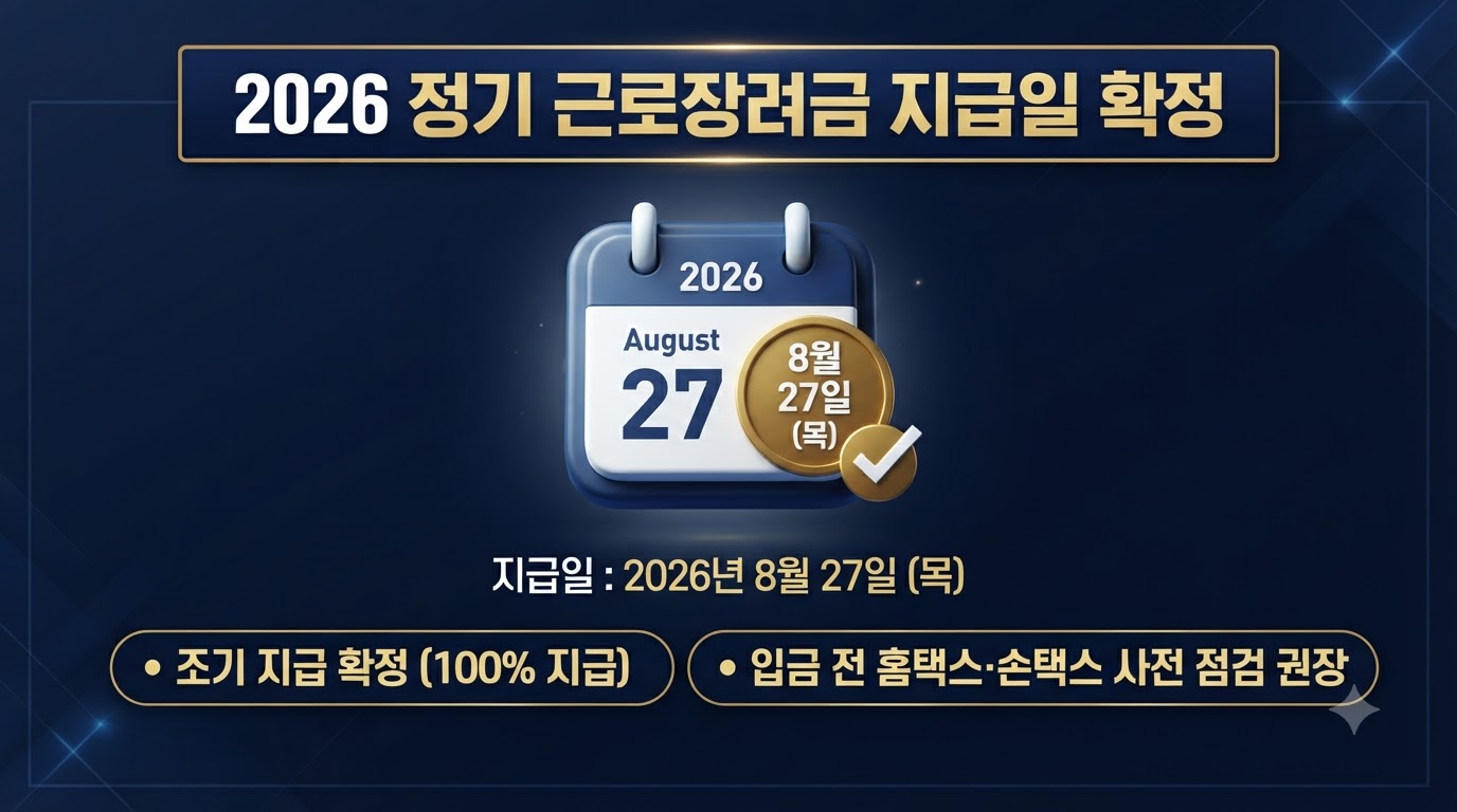 2026 근로장려금 지급일