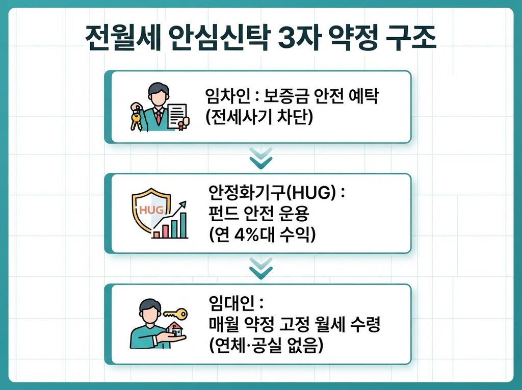 전월세 안심신탁 구조 도면 1