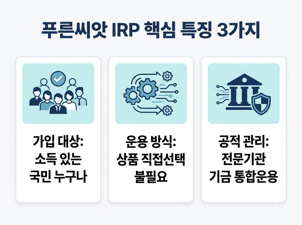 푸른씨앗 퇴직연금 총정리 - 2026년 가입대상과 IRP 차이 7 2026 푸른씨앗 IRP 특징 3가지