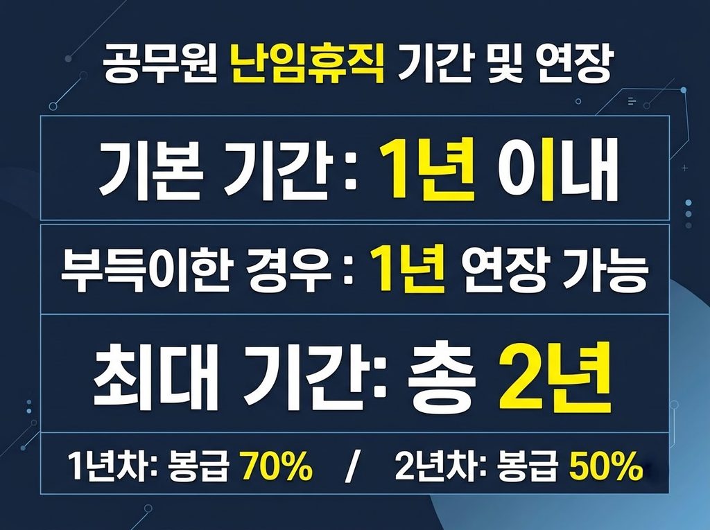 공무원 난임휴직 최대 기간