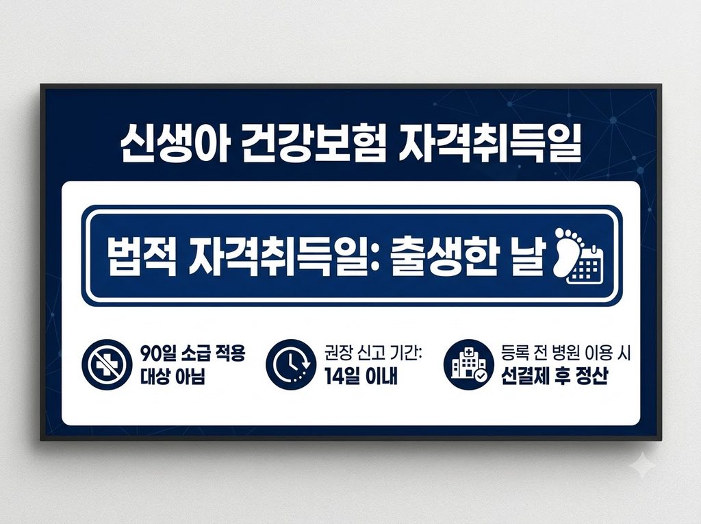 신생아 건강보험 자격 취득일