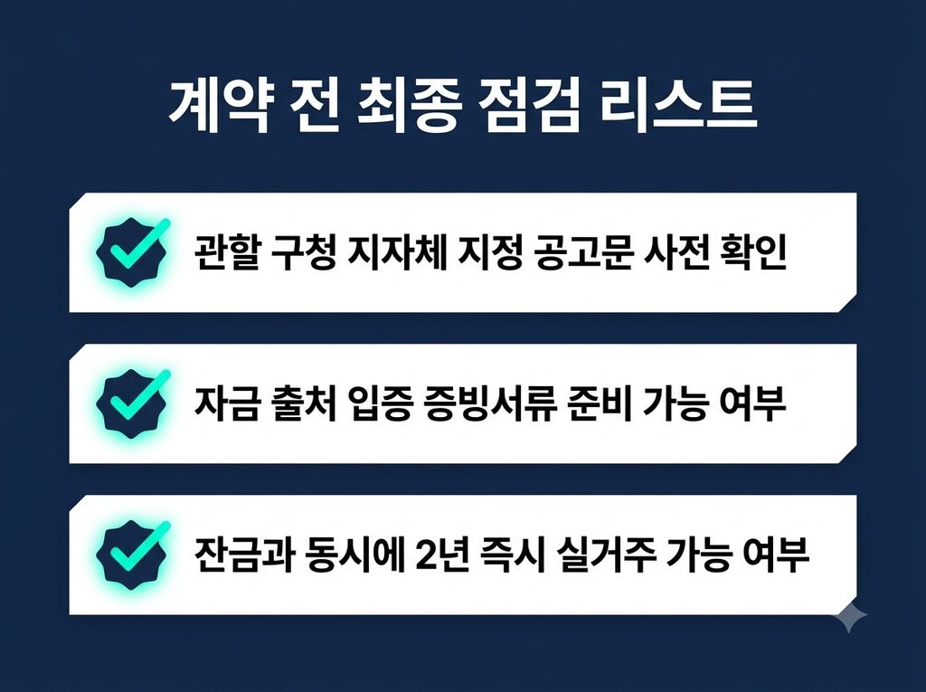토지거래허가 구역 내 계약 시 체크리스트