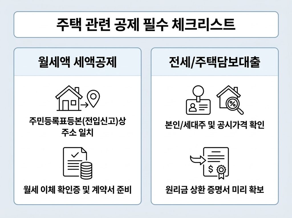 2026 연말정산 주택 관련 공제 체크리스트