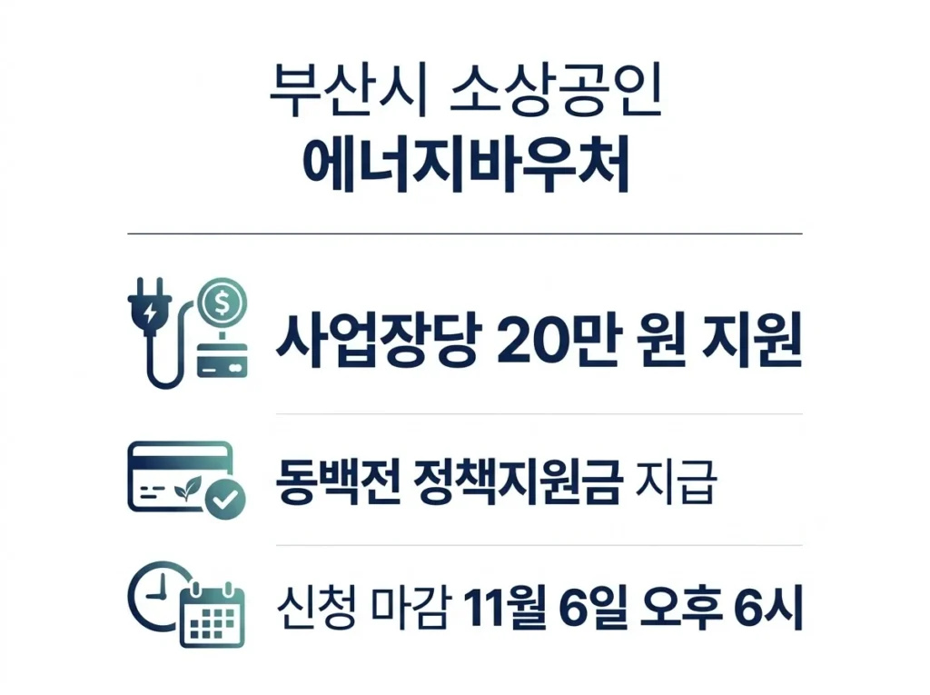부산 동백전 에너지바우처 신청 개요