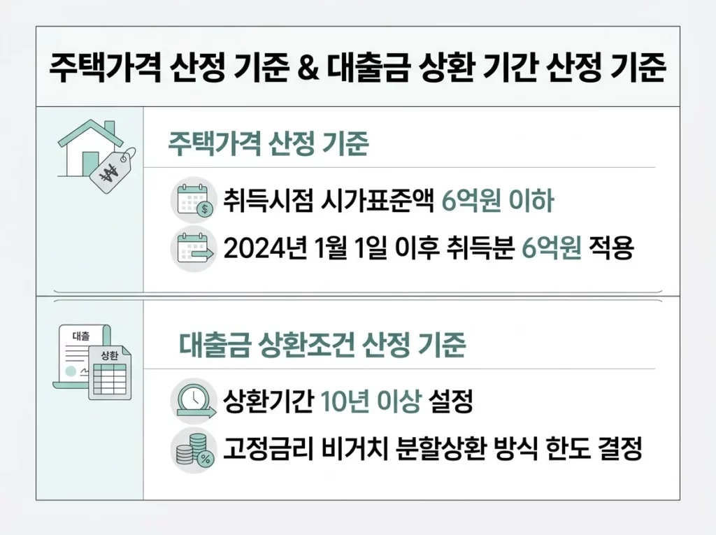 주택담보대출 소득공제 조건과 2026년 세제개편안 정리 3 주택담보대출 소득공제 시 주택가격 산정기준